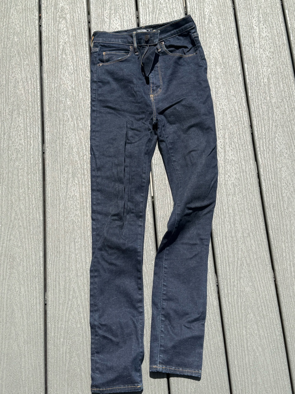 Abercrombie & Fitch Women's Skinny Jeans - Dark Blue